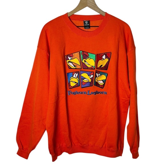 Warner Bros. Other - Vintage Warner Bros. 1996 Foghorn‎ Leghorn Sweatshirt Size Large Unisex NWT